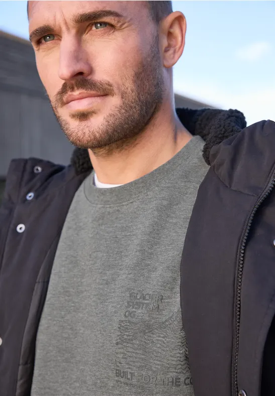 Sweat-shirt avec imprimé détaillé null