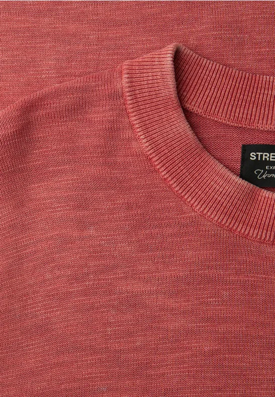 Pull à look délavé dull coral