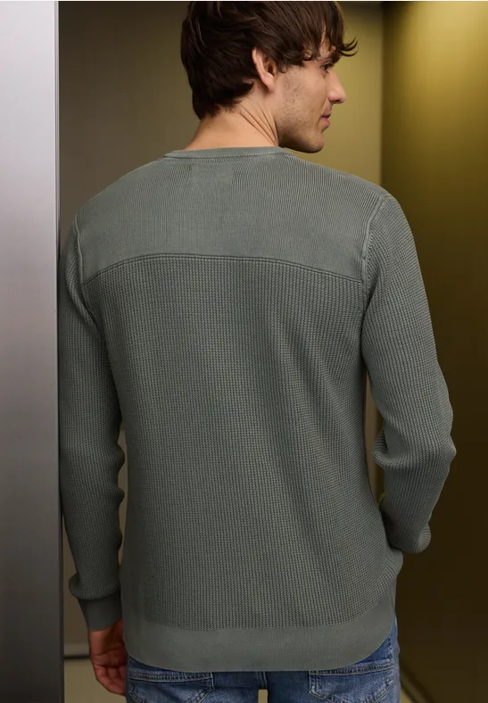 Pull à look délavé dusty mint