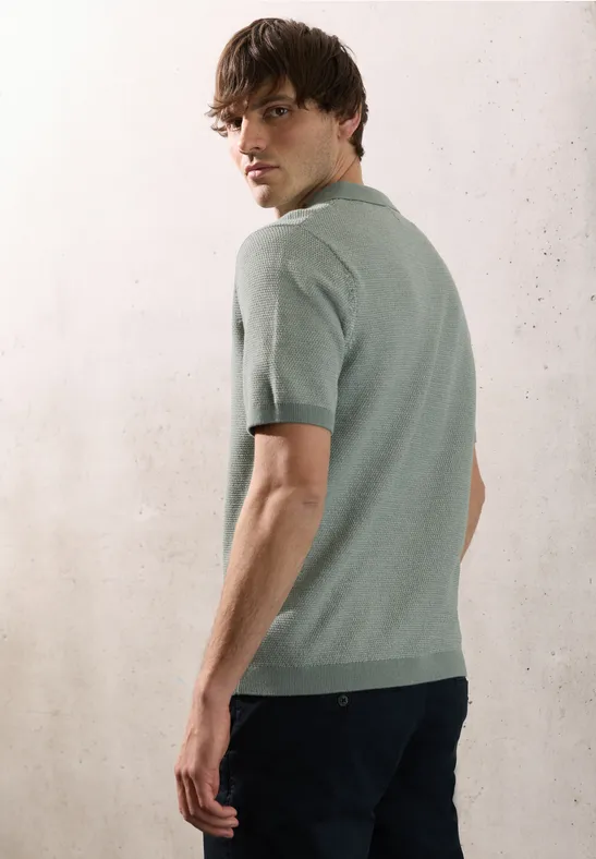 Kurzarmpullover dusty mint