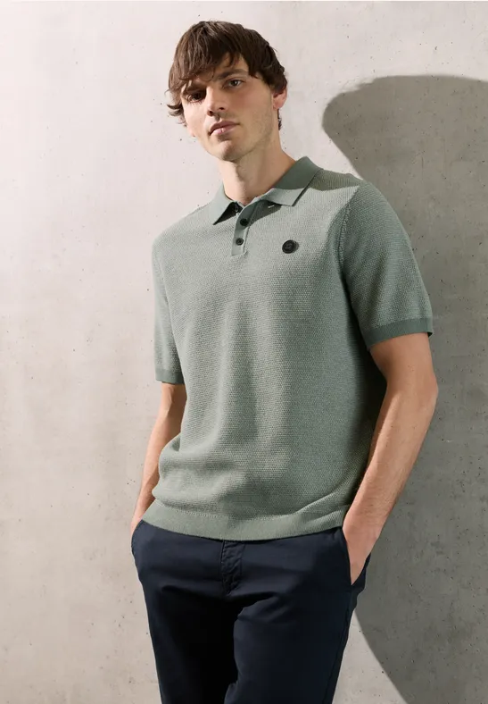 Kurzarmpullover dusty mint