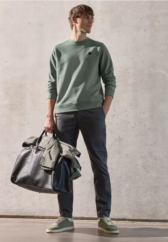 Sweat-shirt à col rond dusty mint