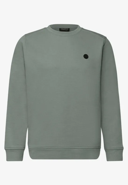 Sweat-shirt à col rond dusty mint