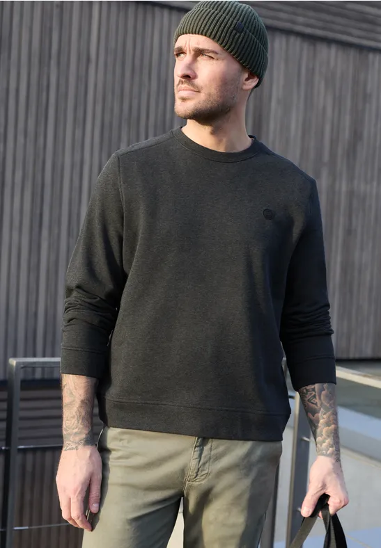 Sweater met ronde hals oil grey