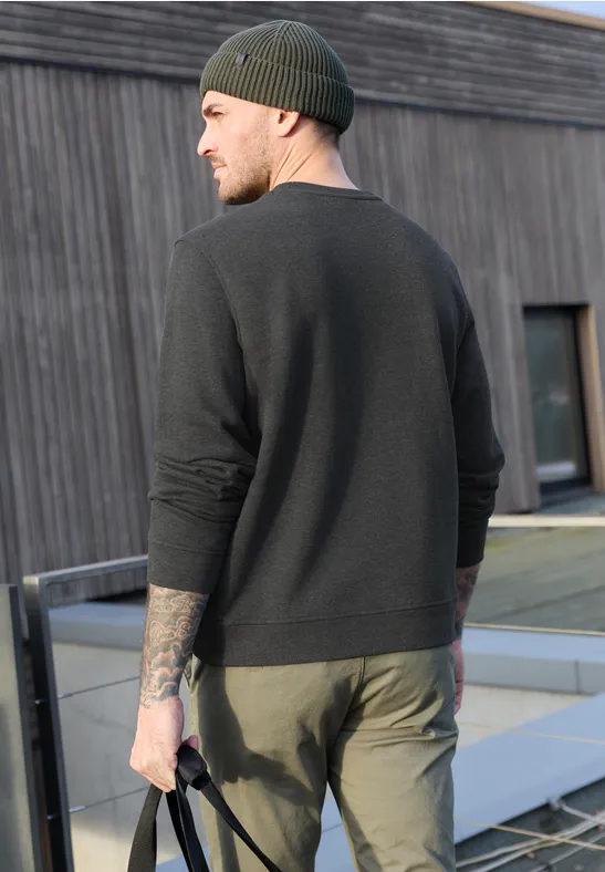 Sweater met ronde hals oil grey