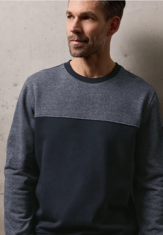 Sweat-shirt Color-Mix dark ink blue