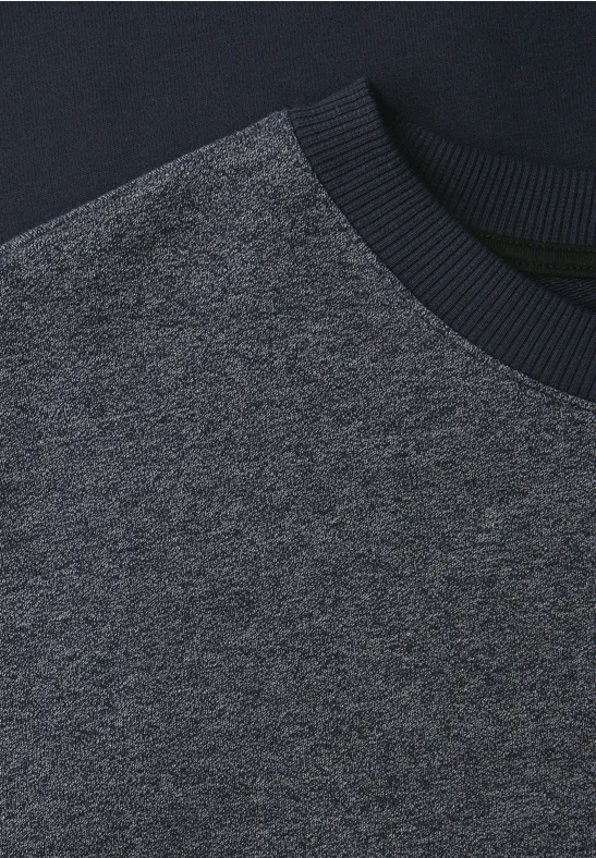 Sweat-shirt Color-Mix dark ink blue