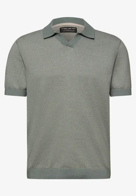 Polo en tricot dusty mint