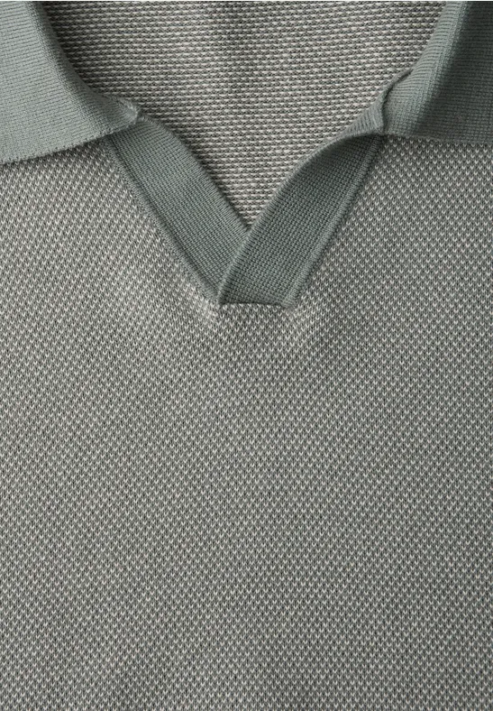 Polo en tricot dusty mint