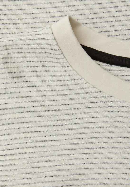 Sweat-shirt à col rond de qualité douce bright white