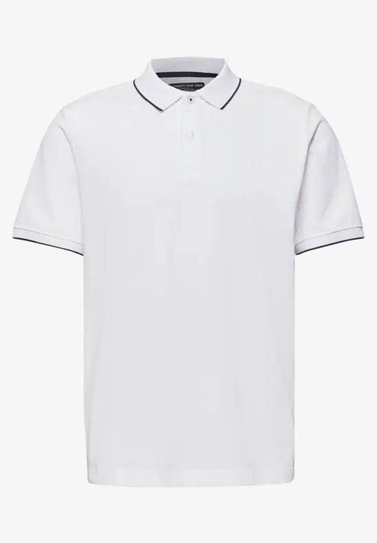 Basic Poloshirt bright white