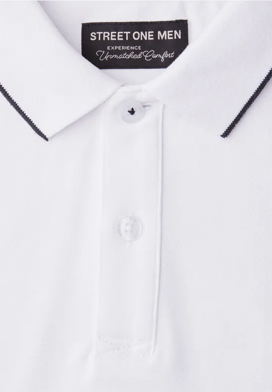 Basic Poloshirt bright white