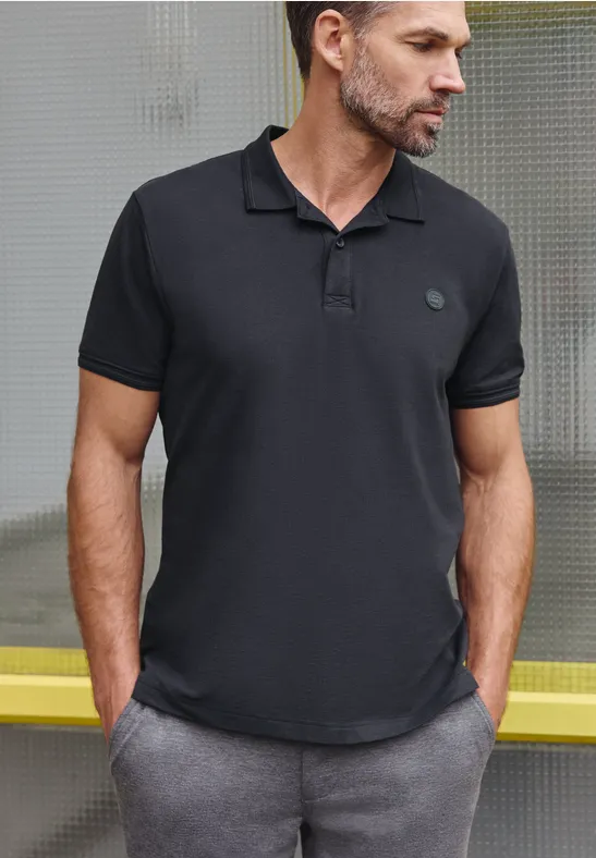 Basic Poloshirt dark ink blue