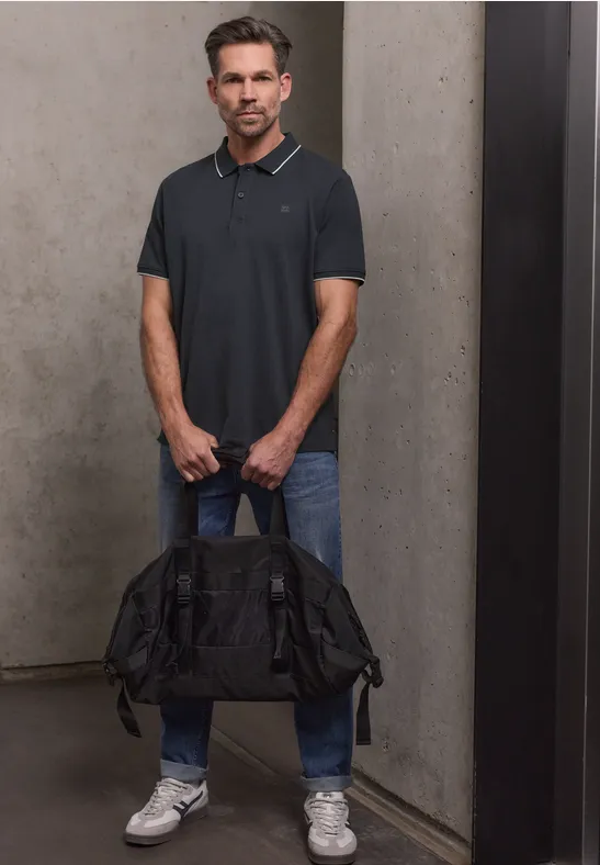 Basic Poloshirt dark ink blue