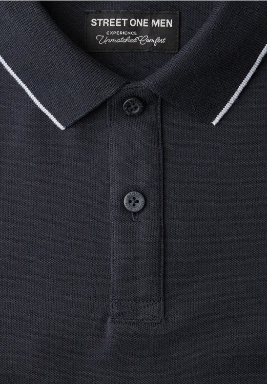 Basic Poloshirt dark ink blue