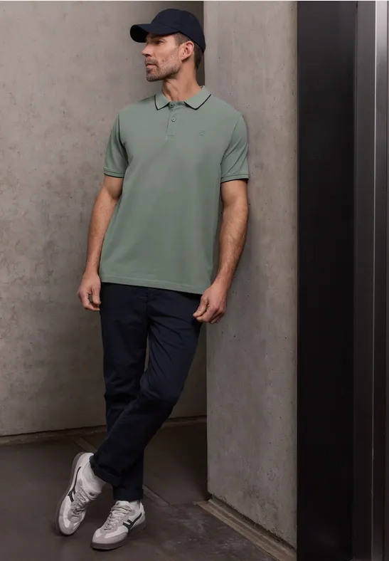 Basis poloshirt dusty mint