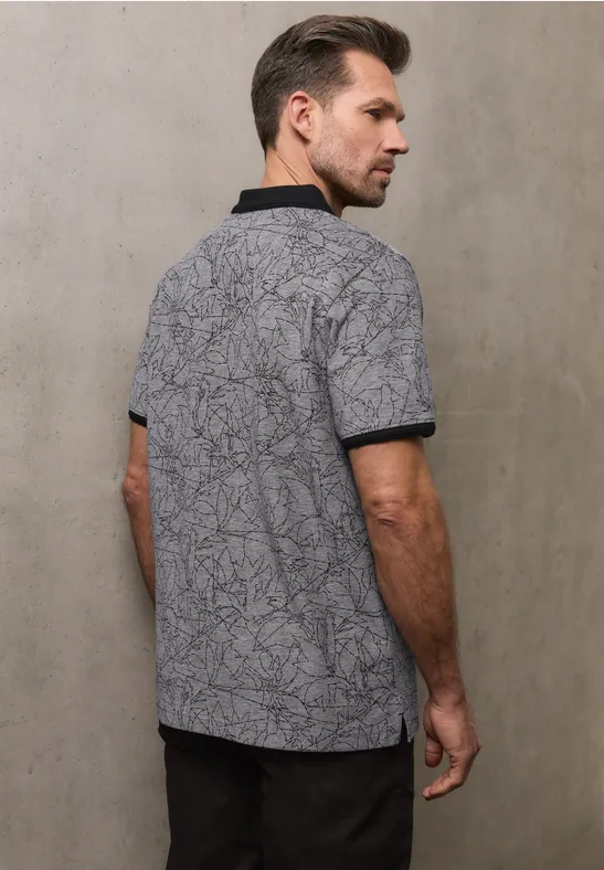 Oxford Poloshirt basic black