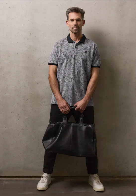 Oxford Poloshirt basic black