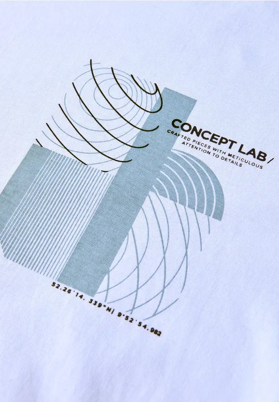 T-Shirt mit Print soft blue