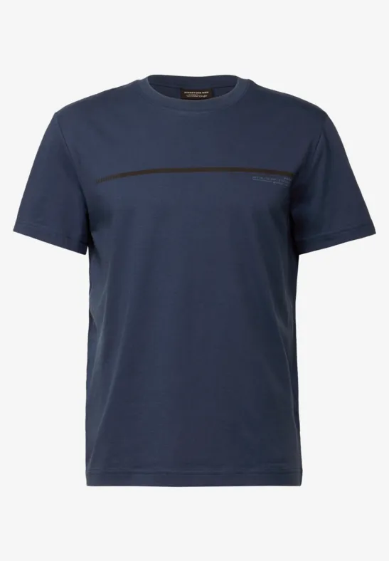 T-Shirt mit Streifen-Motiv bold blue
