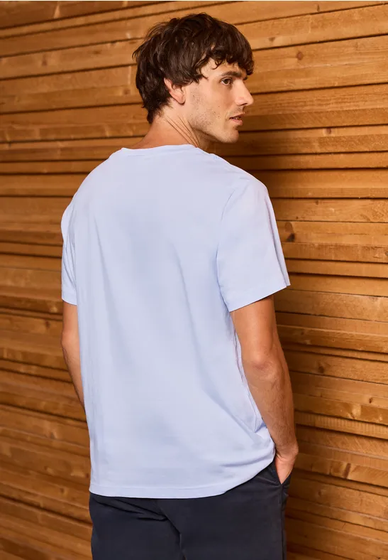 T-shirt avec motif à rayures soft blue