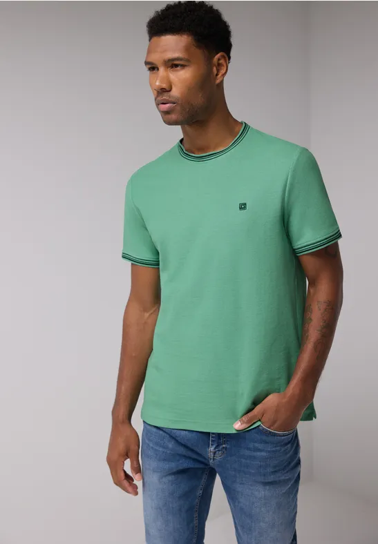 T-Shirt mit Struktur mint green