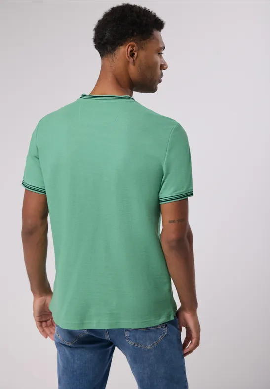 T-Shirt mit Struktur mint green