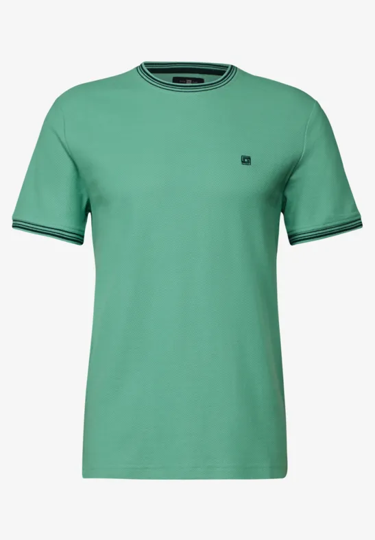 T-Shirt mit Struktur mint green