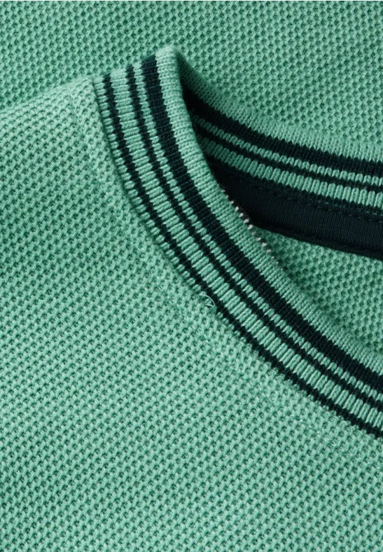 T-Shirt mit Struktur mint green