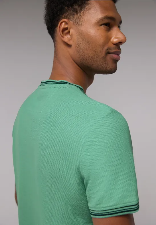 T-Shirt mit Struktur mint green