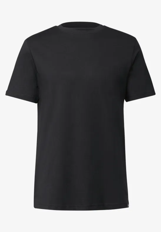 Basic T-Shirt in Unifarbe Black