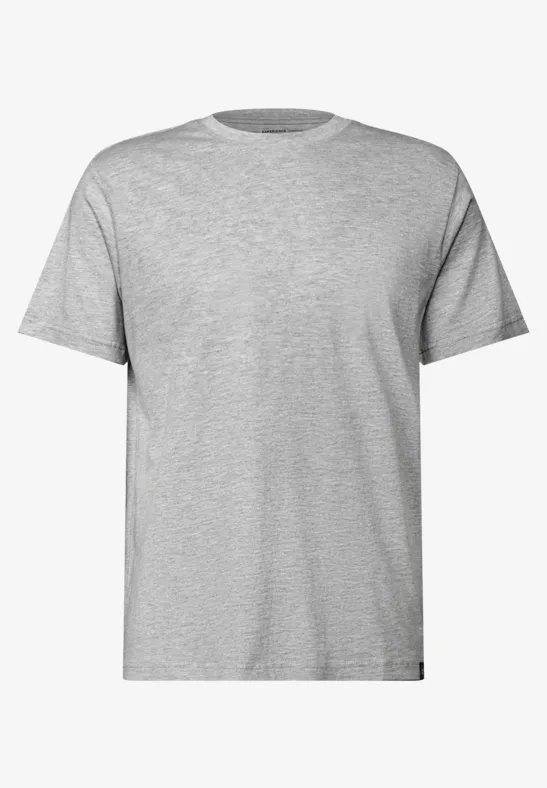 T-shirt basique en couleur unie cloud grey melange