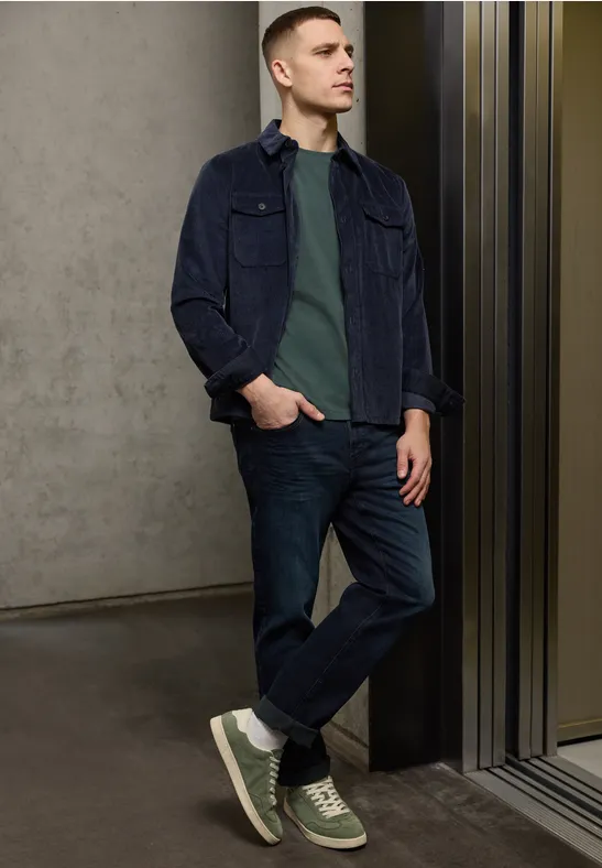 T-shirt basique en couleur unie sea green