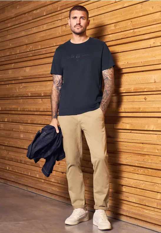 Zacht Shirt met tekst night blue