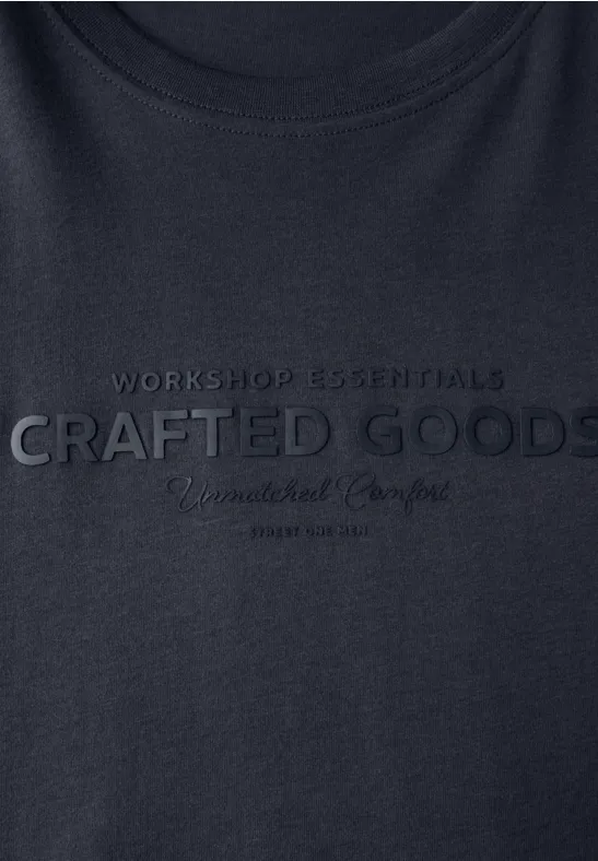 Zacht Shirt met tekst night blue