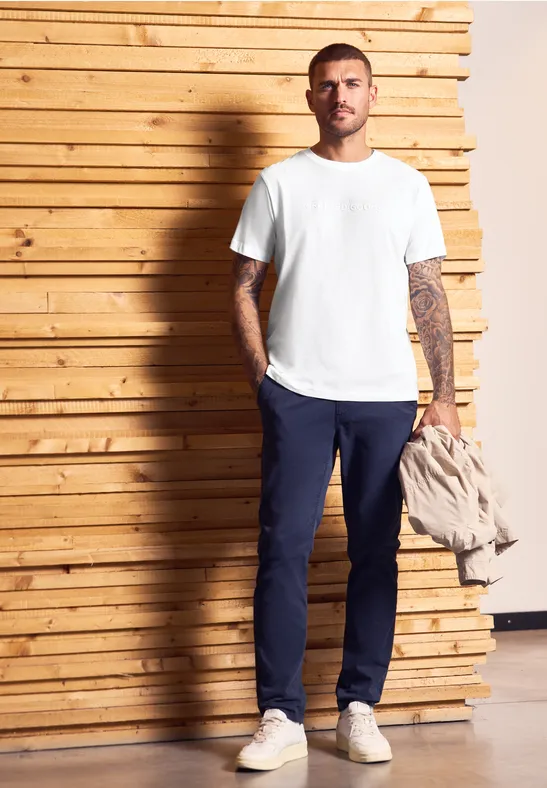 Zacht Shirt met tekst bright white