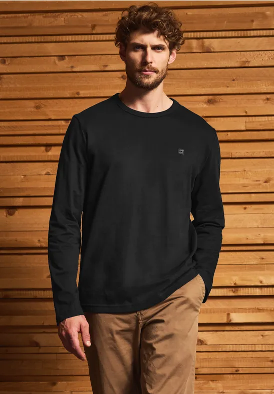 Softes Langarmshirt Black