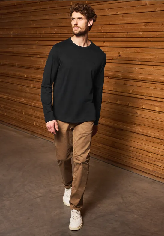 Softes Langarmshirt Black