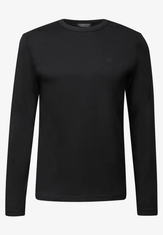 Softes Langarmshirt Black