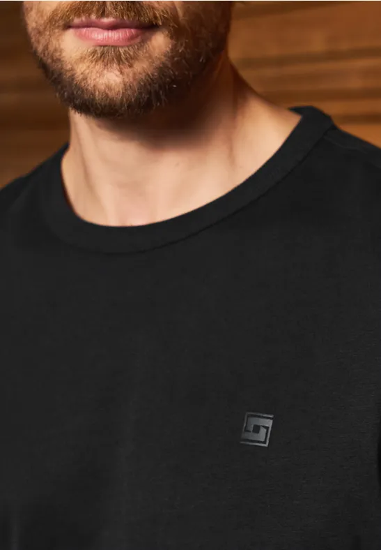 Softes Langarmshirt Black
