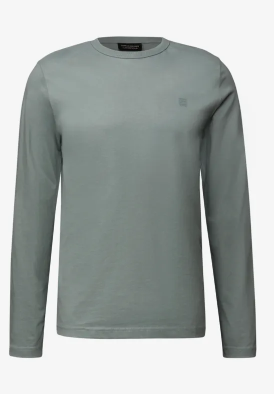 Softes Langarmshirt silver green