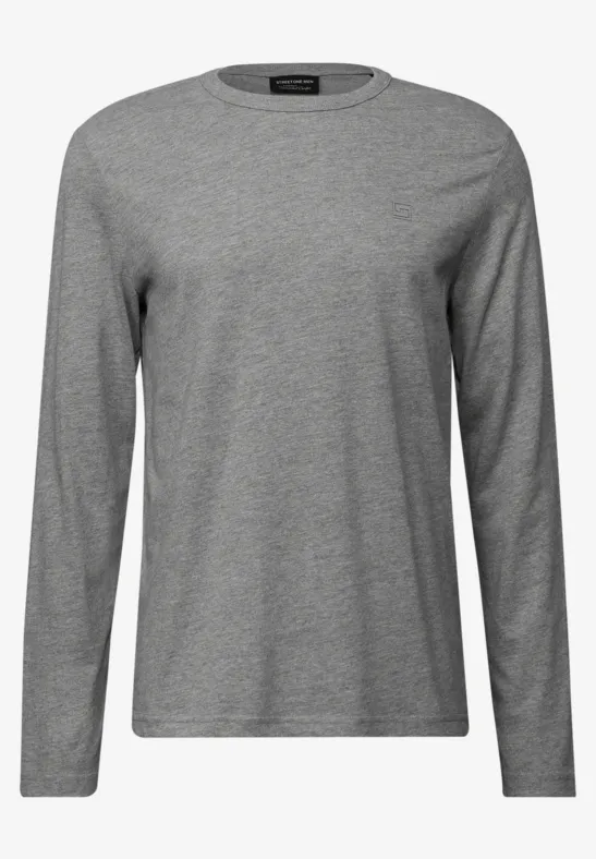 Softes Langarmshirt metal grey melange