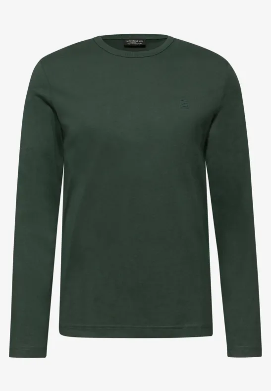 Zacht shirt met lange mouwen soft olive green