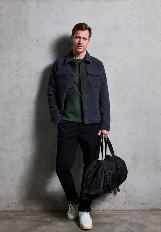 Zacht shirt met lange mouwen soft olive green