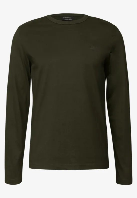 Softes Langarmshirt dark olive green