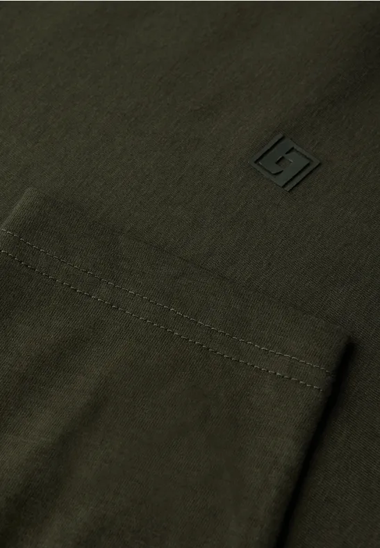 Softes Langarmshirt dark olive green