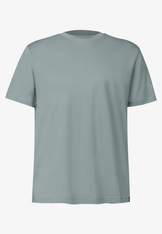 Basic Shirt in effen kleur silver green