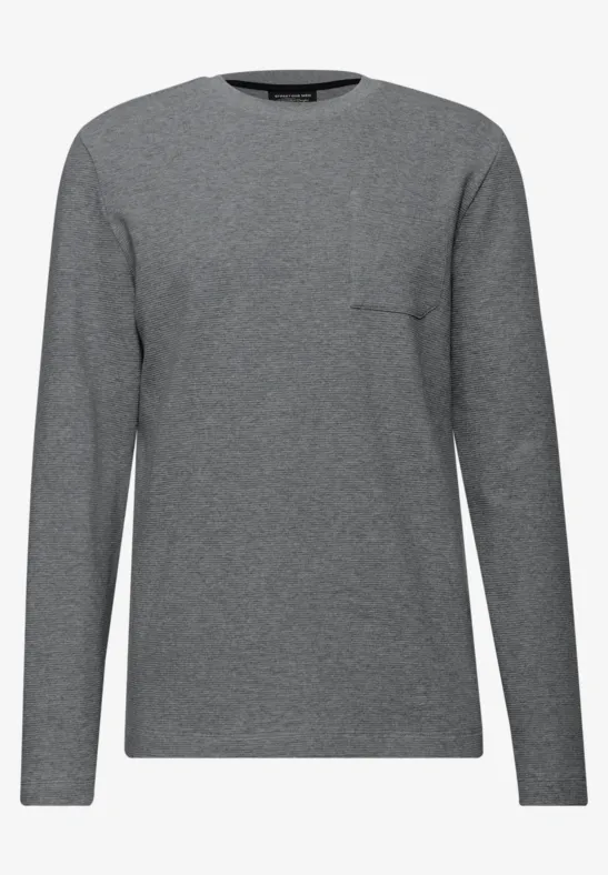 Ottoman Langarmshirt metal grey melange