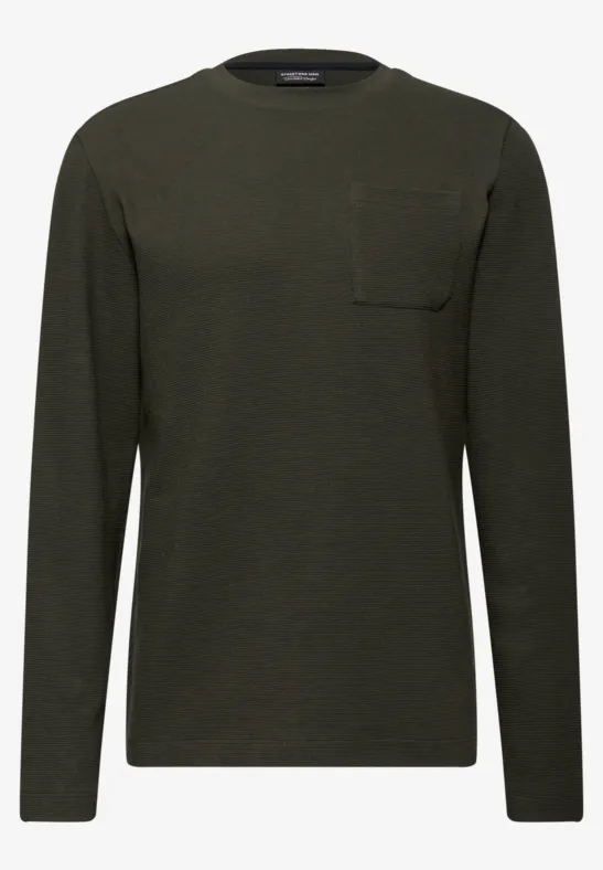 Ottoman Langarmshirt dark olive green