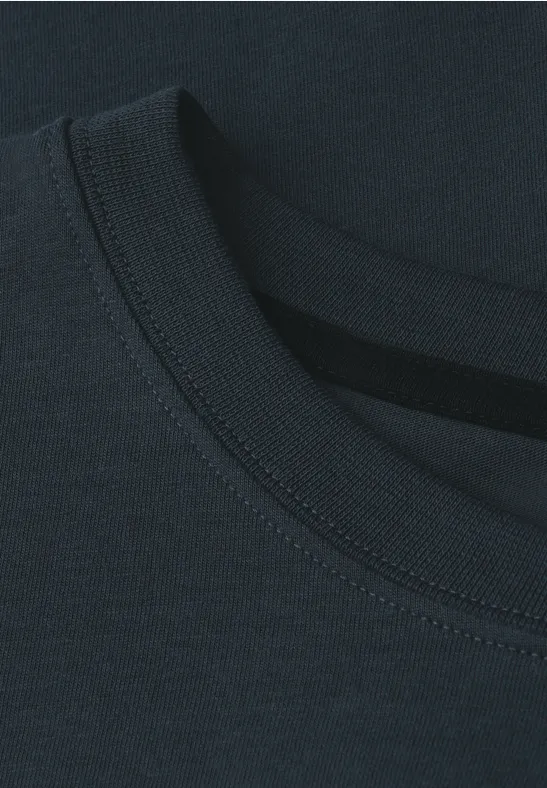 Softes T-Shirt mit Wording nocturnal blue